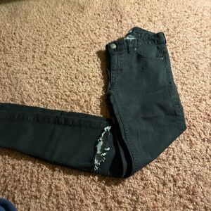 Free People Black Denim Jeans